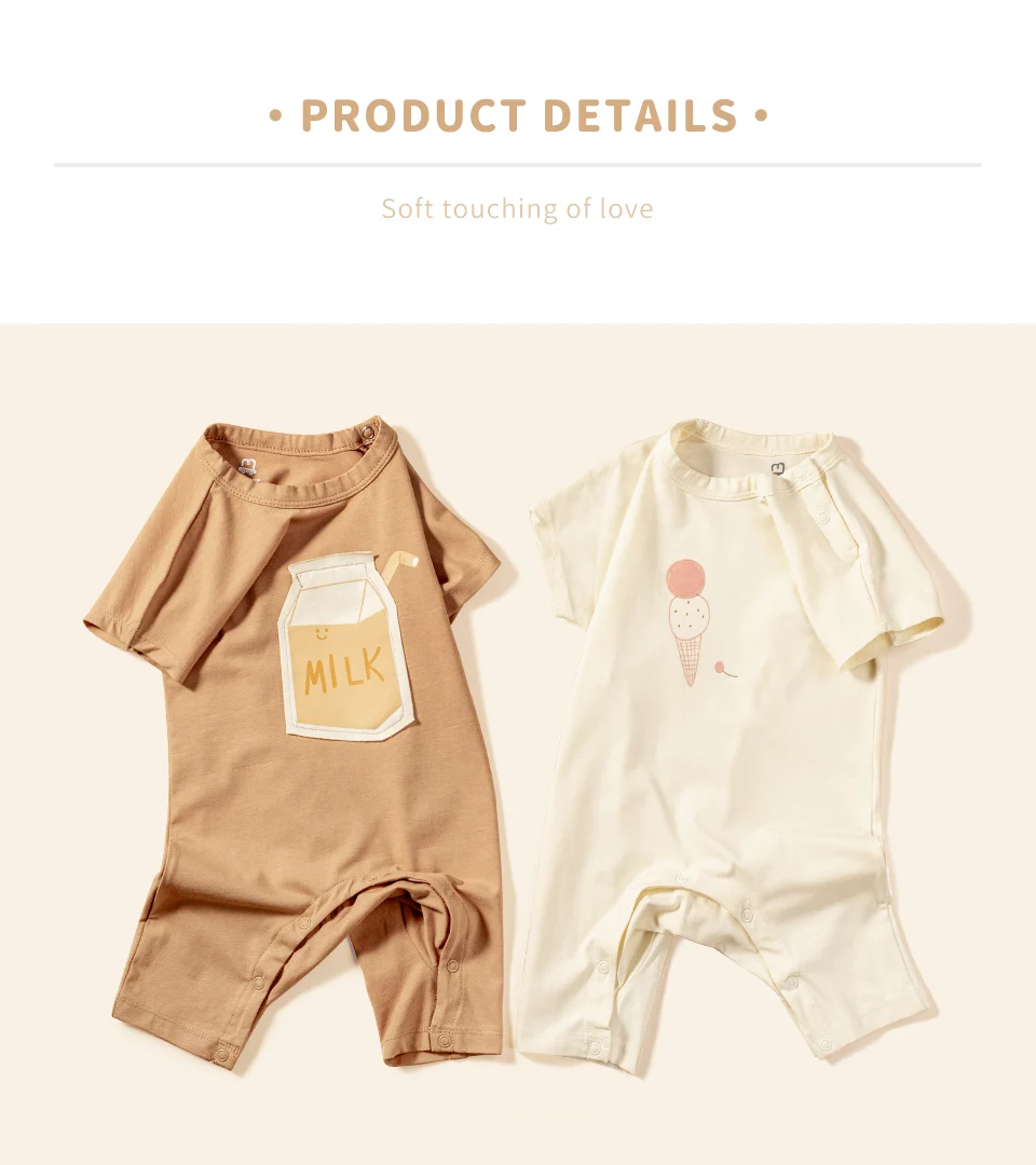 2022 Summer Baby Rompers Boys Girls Jumpsuits Newborn Short sleeve Baby Climbing Clothes Baby Romper Infant Costumes Pajamas Baby Bodysuits are cool
