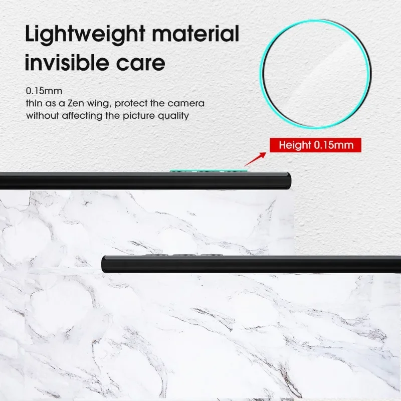 Premium Ultra-Thin Tempered Camera Lens Protector - Anti-Scratch Glass Film, Multi-Pack