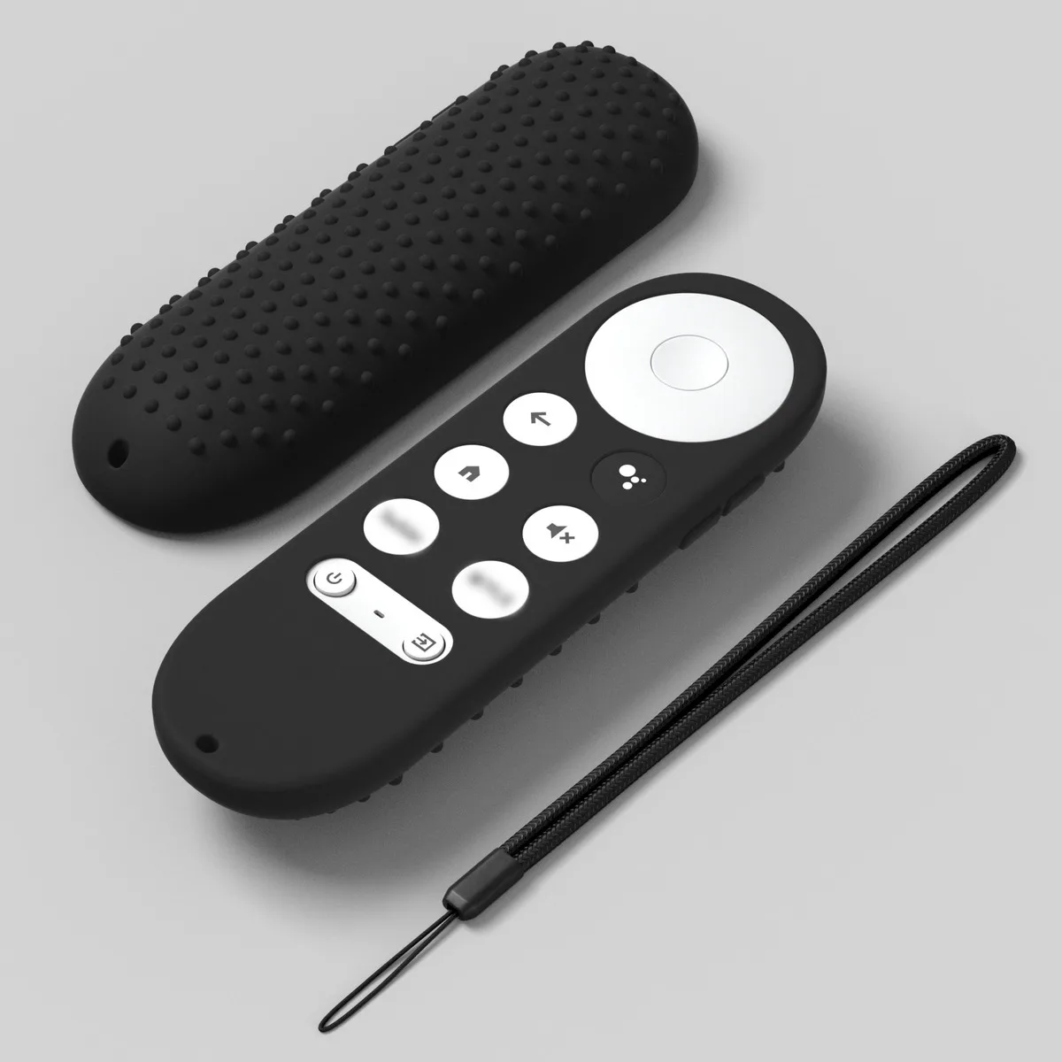 Enhanced Voice Remote with Thickened Design and Dotted Grip