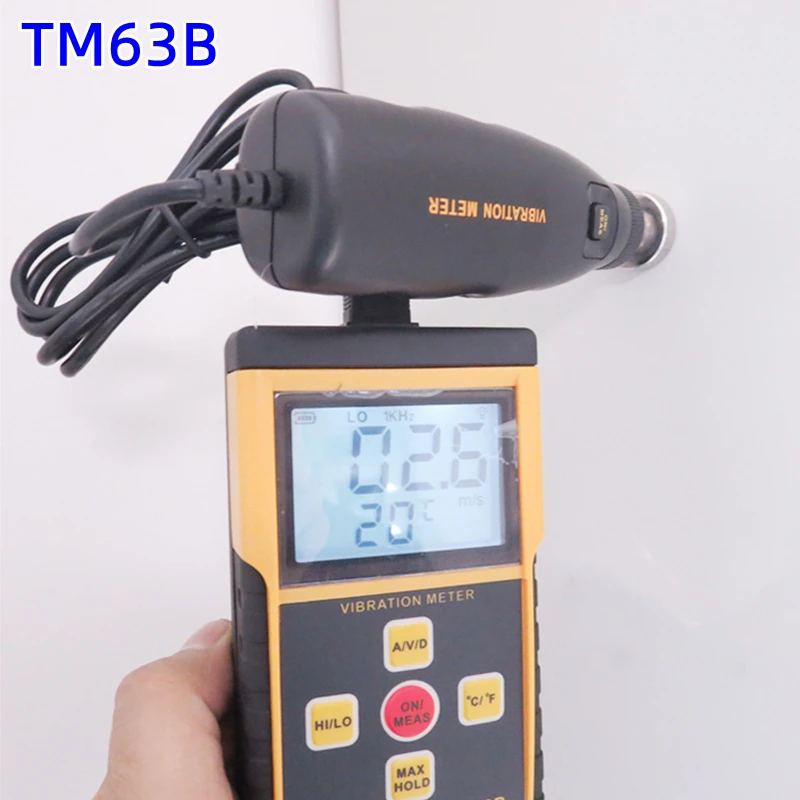 Split Digital Vibration Meter TM63B Professionally Measures Motor Vibration Bearing