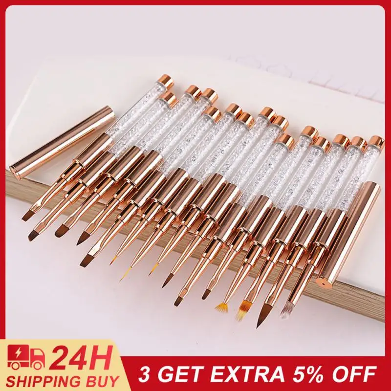

Full Set Of Brushes Flexible Carving Pen High Quality Diy Nail Tool Nail Care Pen Set Without Fading Crystal Drill Pipe Firm