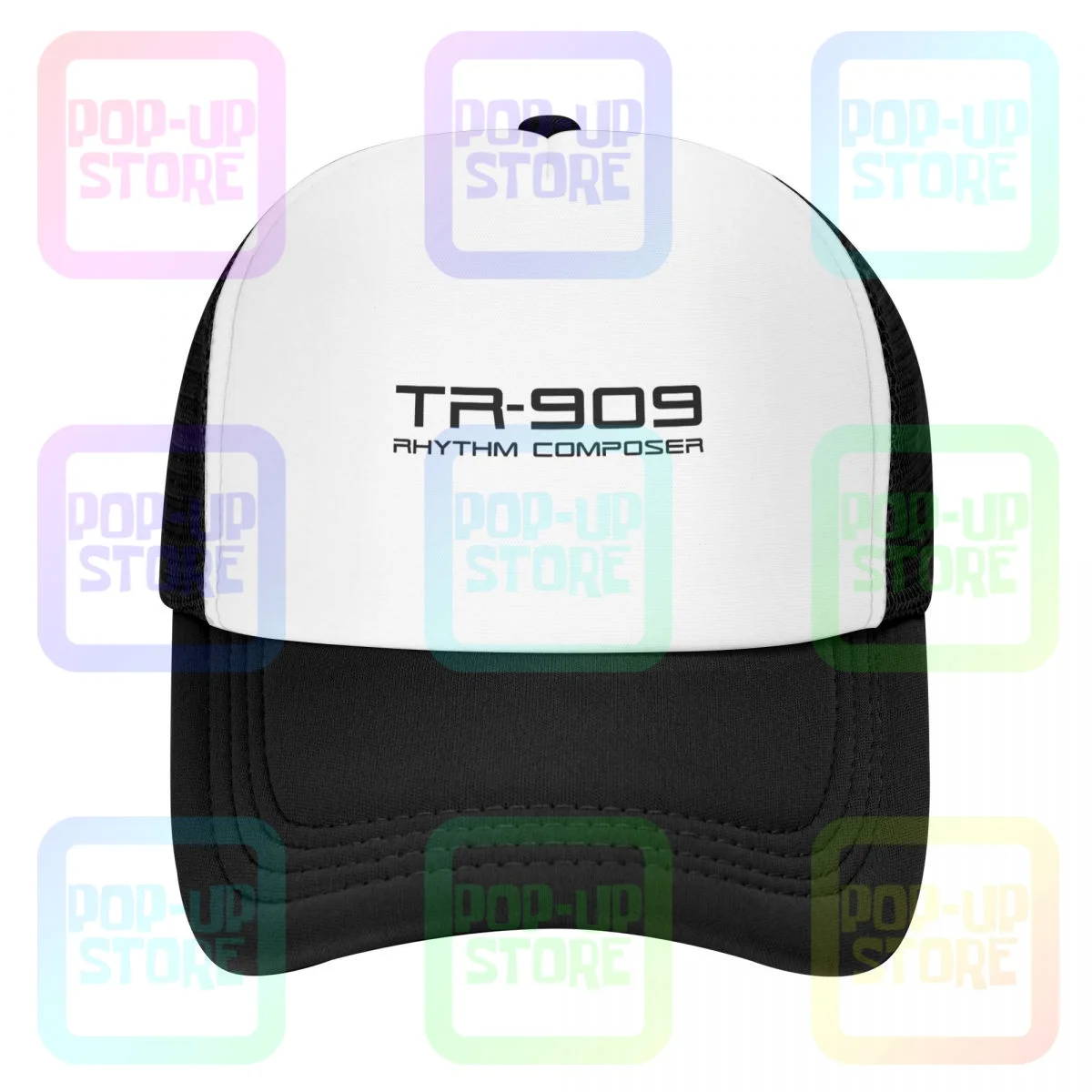 Roland Tr 909 Logo 909 808 303 Sintetizzatore Analogico Techno Rave House Berretto Da Baseball Trucker Cappelli Traspirante Vintage