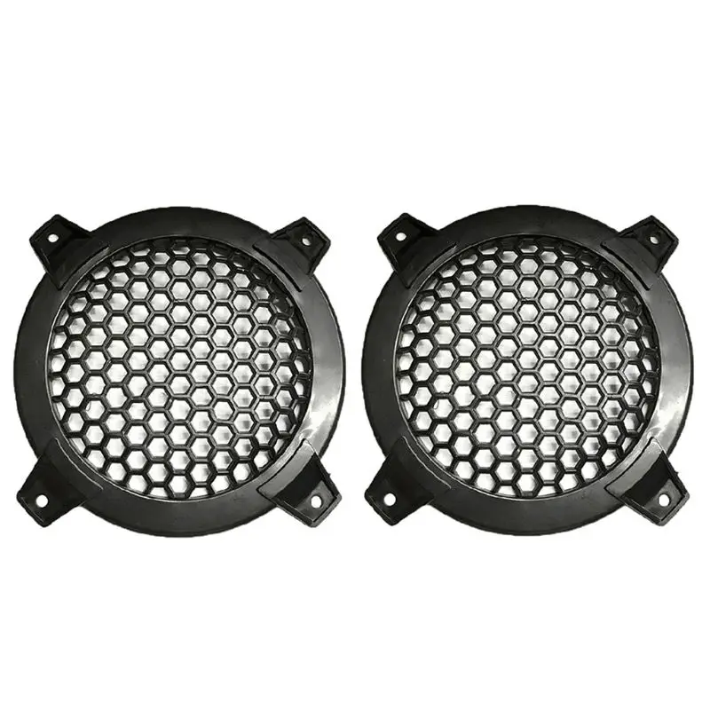 4 Griglie Per Altoparlanti Auto 2 Pollici – Argento – Protezione Casse Audio Con Viti