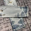 men dirty look distressed bagger patches jeans 6