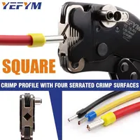 YEFYM-Outil de sertissage de virole, Mini pince, Bouton de commande électrique, Tubulaire politiquement, YE 16-4H, 0.08-16 mm², 30-5AWG 4