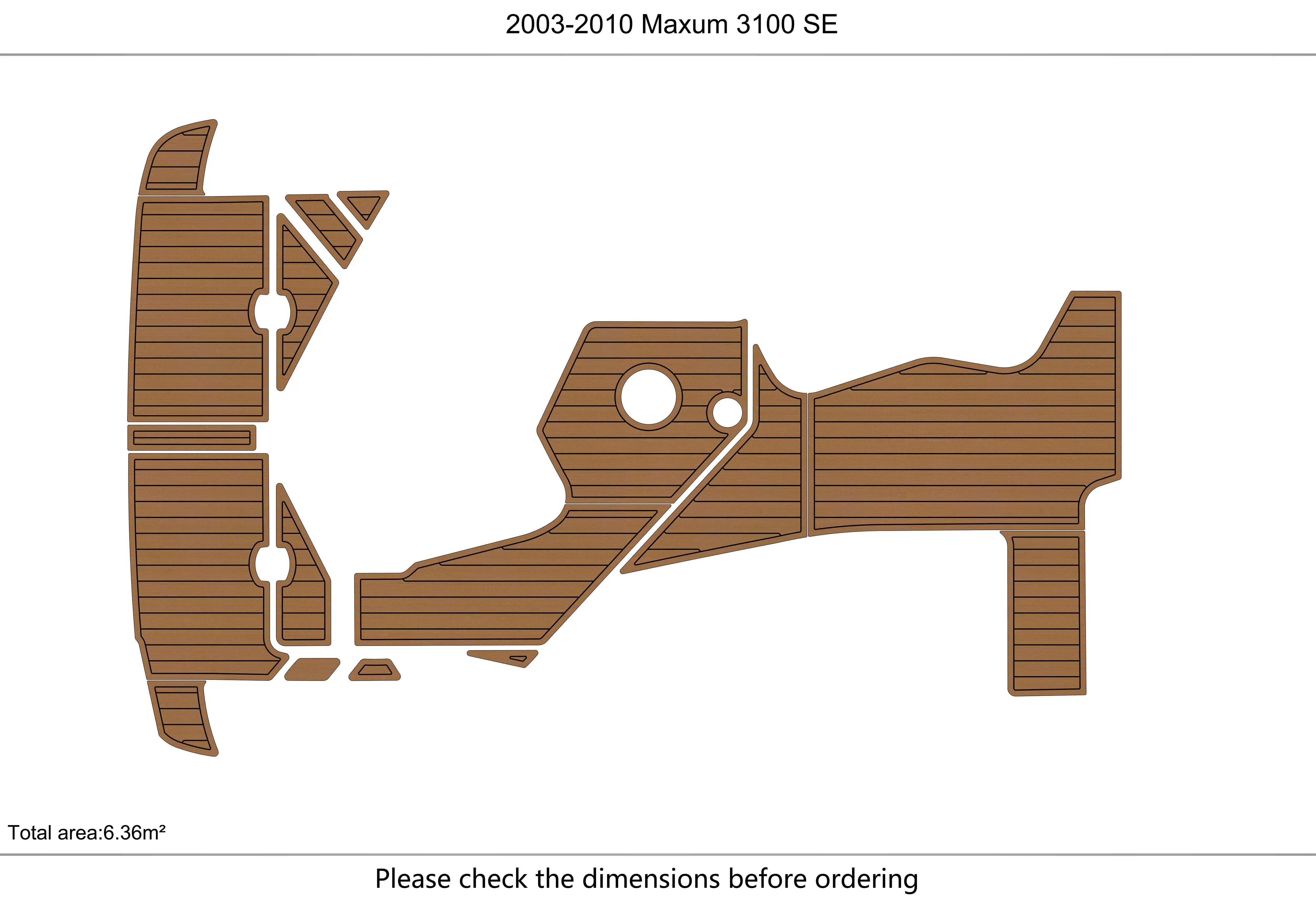 

2003-2010 Maxum 3100 SE платформа для плавания в кабине 1/4 дюйма 6 мм EVA искусственный ковер для водных лыж яхты рыбалки лодки нескользящий коврик для пола