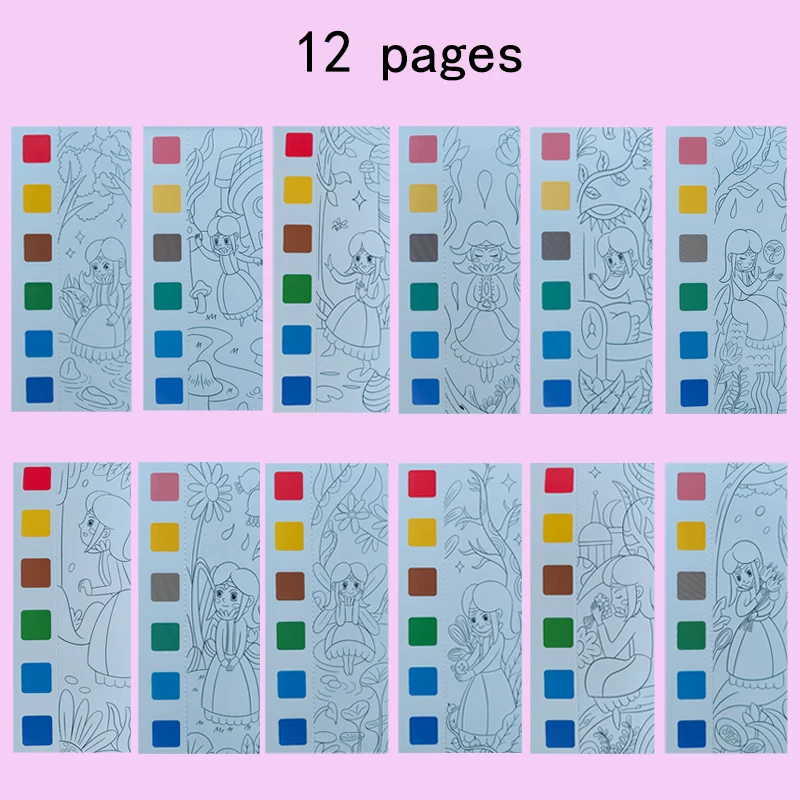 Children's Watercolor Coloring Book – Developmental Art & Drawing Toy