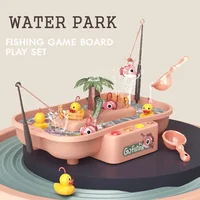 Children's Toys Magnetic Fishing Music Electric Looping Duck Platform Water Game Educational Parent-child Toys Child's Gifts 2