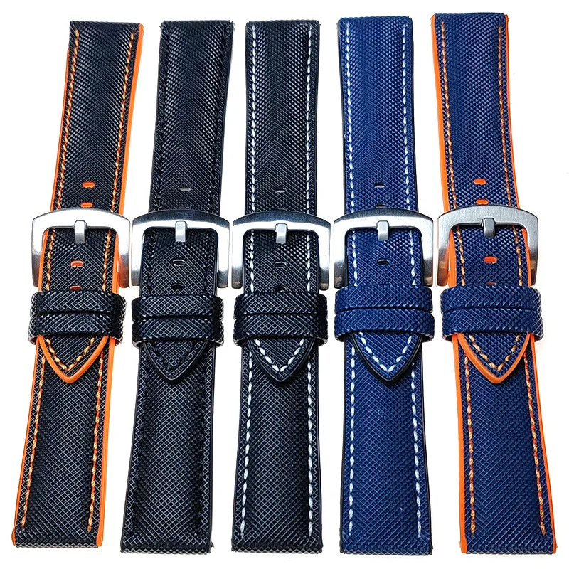 Universal Nylon Fiber Watch Strap - Versatile Rubber Wristband
