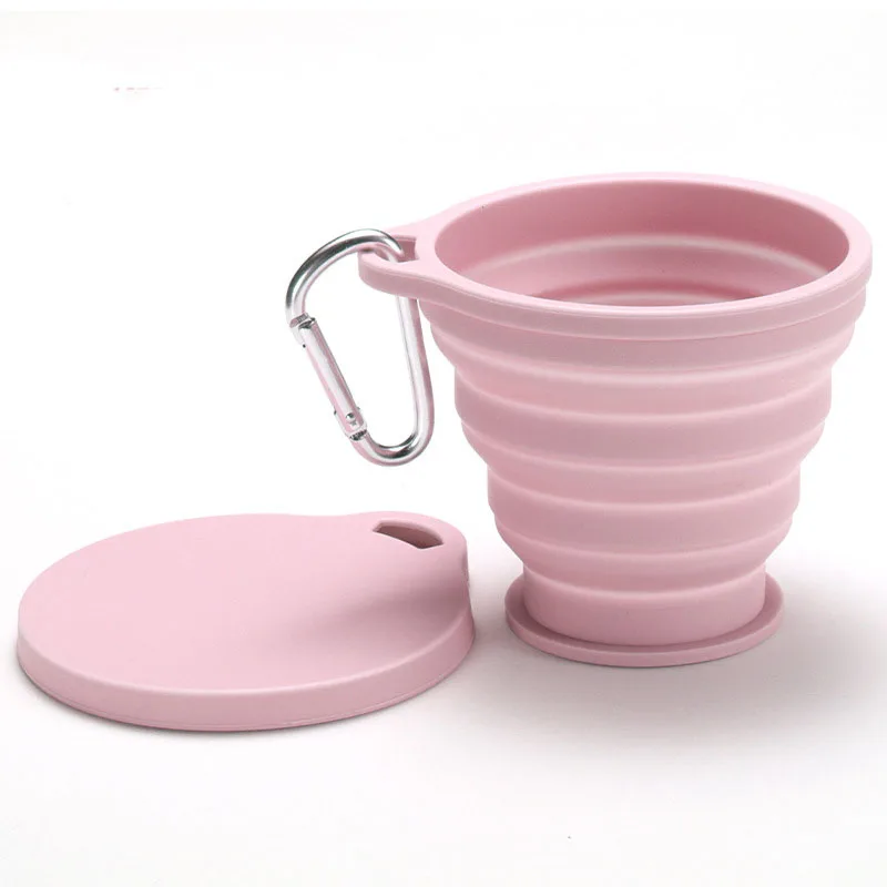 Compact Collapsible Silicone Travel Cup – BPA-Free, Leakproof, Portable Mug with Lid