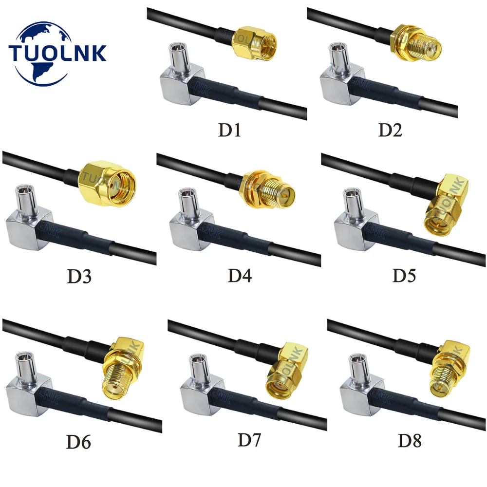 Sma Naar TS9 RG174 Coax Kabel Sma Vrouwelijk Naar TS9 90 Graden Externe Antenne Kabel Voor Mifi Router Usb Modem mifi Hotspot Dongle