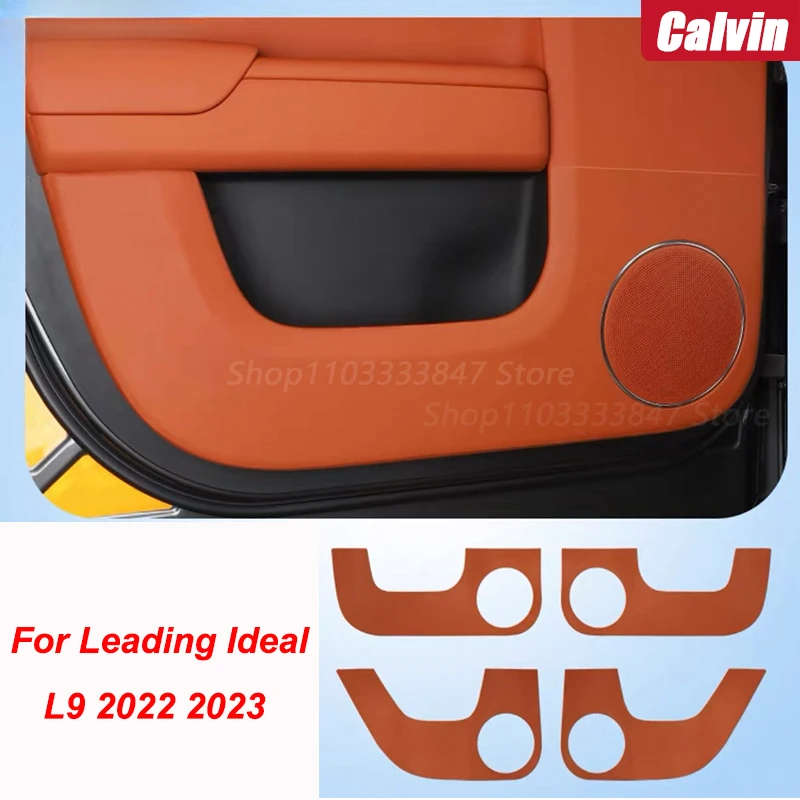 

4pcs For Leading Ideal LiXiang L9 2022 2023 Car Door Anti Kick Protection Pad Panel Auto Doors Anti-Dirty Trim Accessories