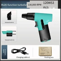 Leaf Blower 130,000 Handheld Turbo Fan Violent Powerful Fast Charging Portable High Speed Hair Dryer Fan 송풍기 대포송풍기 송풍기 대포 무선 송풍기 1