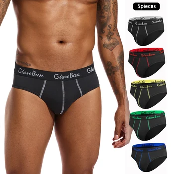 5pcs Pack Briefs Brand Boxer Fashion Style Men Panties Underwear Male And Underpants For Homme Luxury Set Shorts Box Slips ﻿