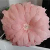 Muzzi  Feather Around Cushion Pillow Cushion With Filling Diamond Button  Seat Bed Home  Decorative Nice! 1