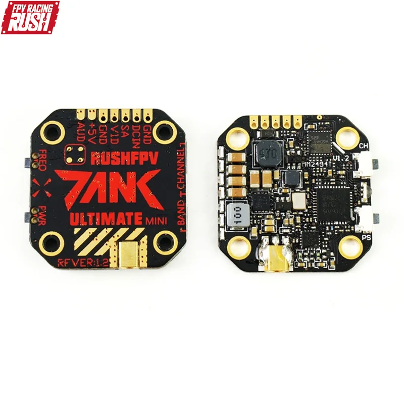 

RUSH TANK Ultimate MINI 5.8GHz 48CH RaceBand 25/200/500/800mW Switchable 20x20 Stackable FPV Transmitter VTX For RC Drone Model