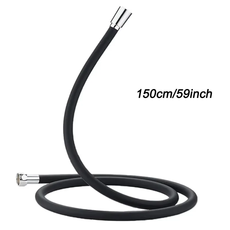 shower hose 1.5/2/3M Silicone Flexible Shower Hose Anti-Winding Extension High Pressure Pipe