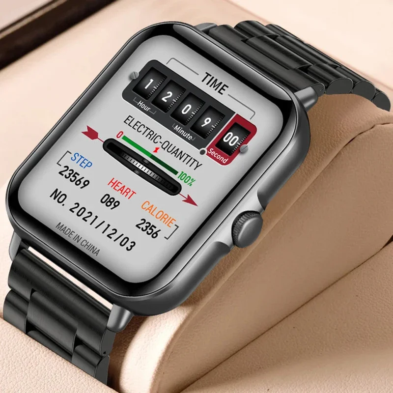 

Смарт-часы с Bluetooth для воспроизведения звонков и прослушивания музыки, Смарт-часы для фитнеса, цифровые спортивные водонепроницаемые часы для мужчин и женщин, IOS, Android, 2023