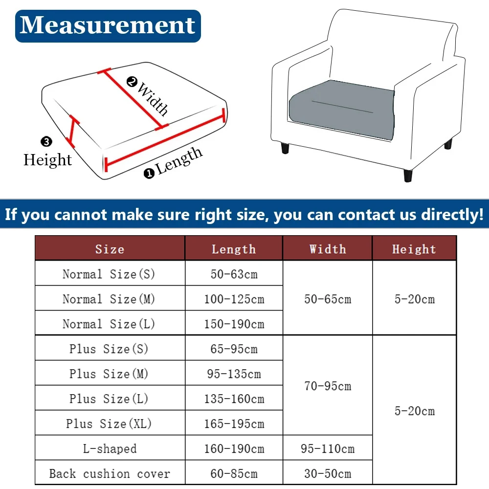 PU Waterproof Leather Sofa Seat Cover for Living Room Stretch Slipcover Furniture Protection 15 Solid Colors Sofa Couch Covers 3