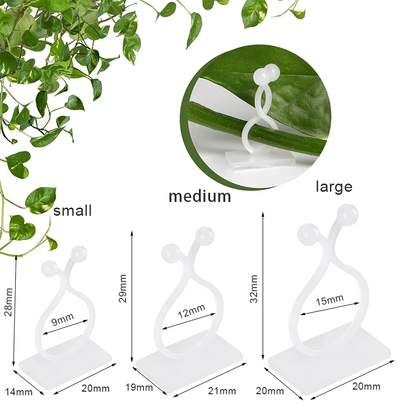 10Pcs Plant Wall Clips for Climbing Plants Wall Plant Holder Support Clips Fixer Invisible Vines Fixing