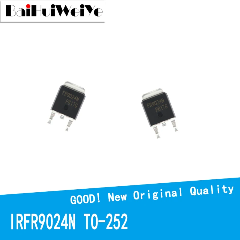 10 PCS IRFR9024N Power MOSFET Transistors – TO-252 Package (FR9024N, IRFR9024) – New