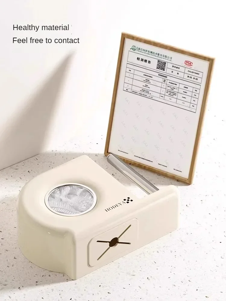 벽걸이형 플라스틱 랩 보관함, 노펀치 추출 기능, 신선도 유지 가방 및 접착 필름용 다기능 보관