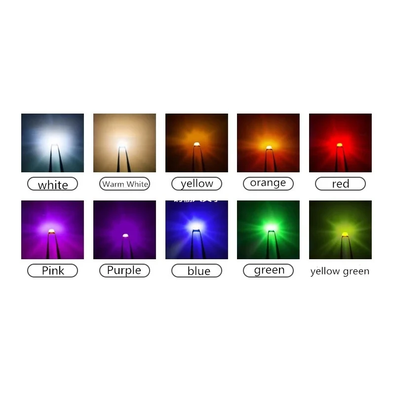 릴/로트 4000PCS 0402 0603 0805 1206 1210 3528 smd led 빨간색 노란색 녹색 흰색 파란색 주황색 발광 다이오드 LED 조명 다이오드