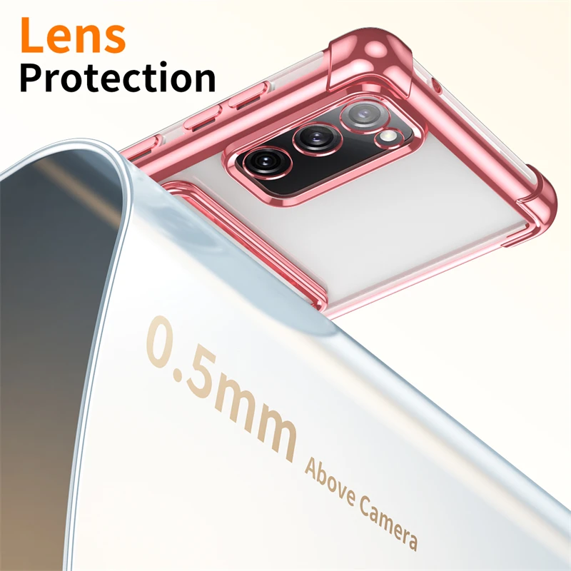Luxury Shockproof Transparent Phone Case with Card Slot Wallet Cover
