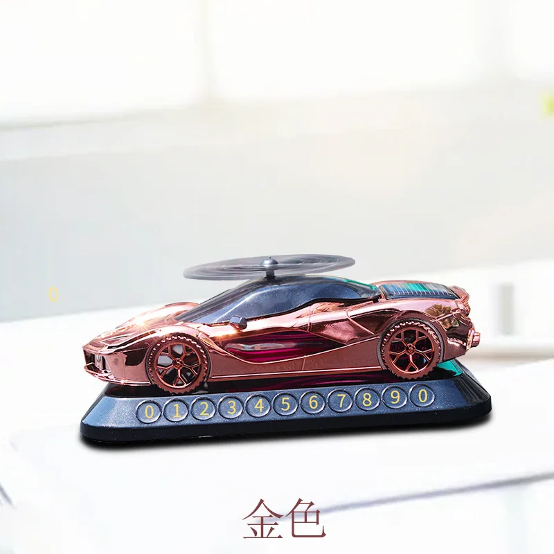 thumbnail image 1 of 2023 Nuevo Modelo de Automóvil Solar Tres en Uno Accesorios para Tarjetas de Estacionamiento Perfume Asiento Accesorios para Hélice Perfume para Automóvil, 1 of 5