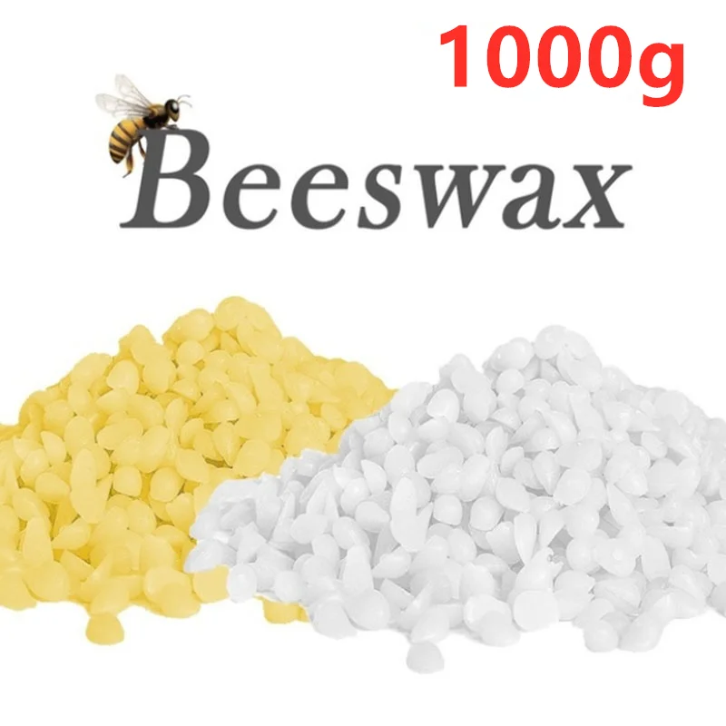 NEW 1KG Beeswax Particles Natural Raw Materials For Candle Making DIY Handcraft Lipstick Cosmetics Wax Candle Accessories