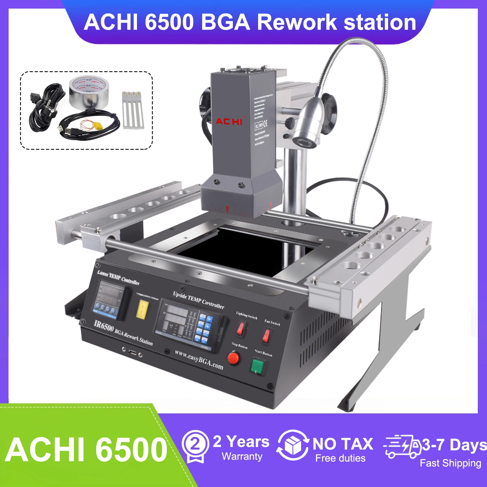 ACHI IR6500 リワーク ステーション IR 6500 BGA 修理ステーション 