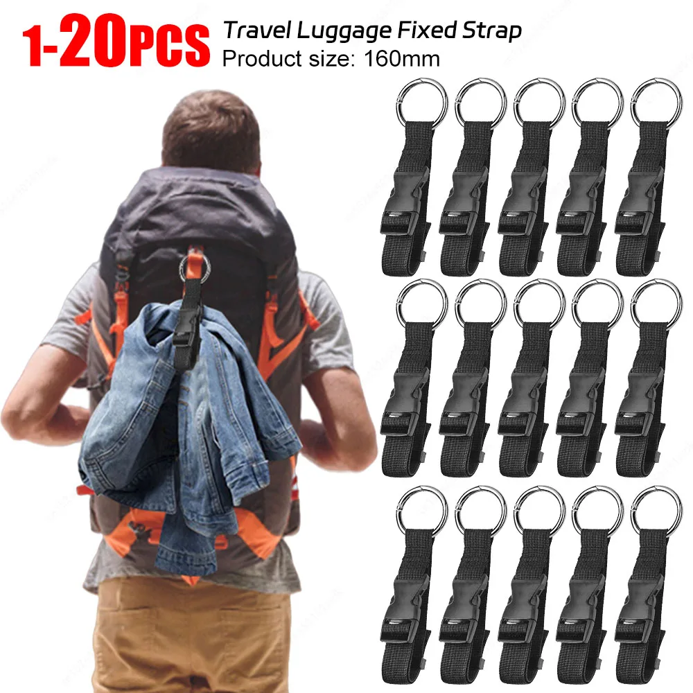 20-1PC Travel Luggage Fixed Strap Backpack External Strap Portable Strap With Release Buckle Anti-Theft Backpack Jackets Gripper