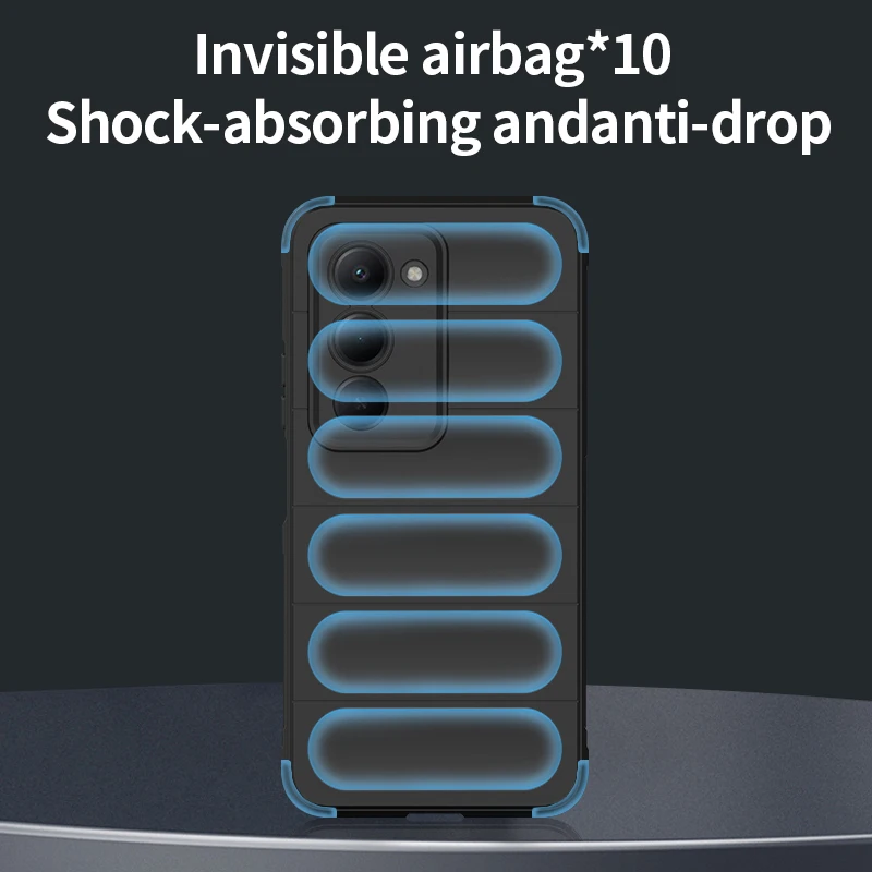 Shockproof Shield Phone Case with TPU Frame and Flannel Lining