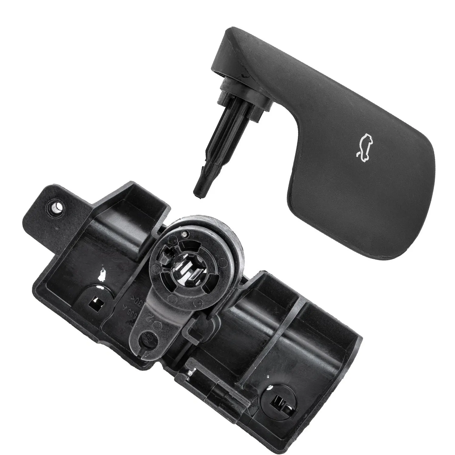 Set of Engine Hood Latch Release Handle and Bracket 8W1823533B 8W1823633C For Audi A5 RS4 RS5 S5 17-25