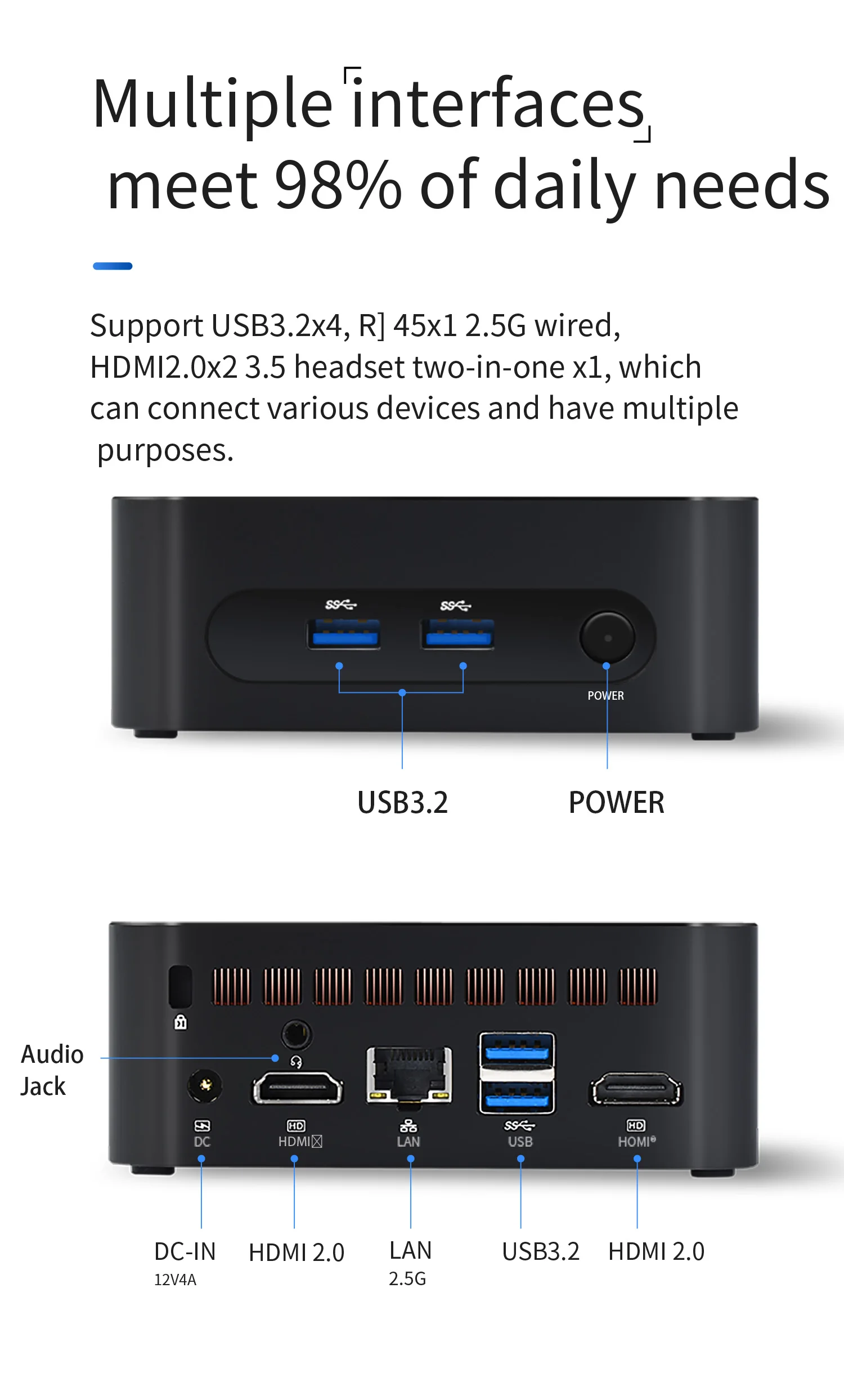 Zx03 Pro Intel 12th Alder Lake N100 Windows 11 Mini Pc Ram
