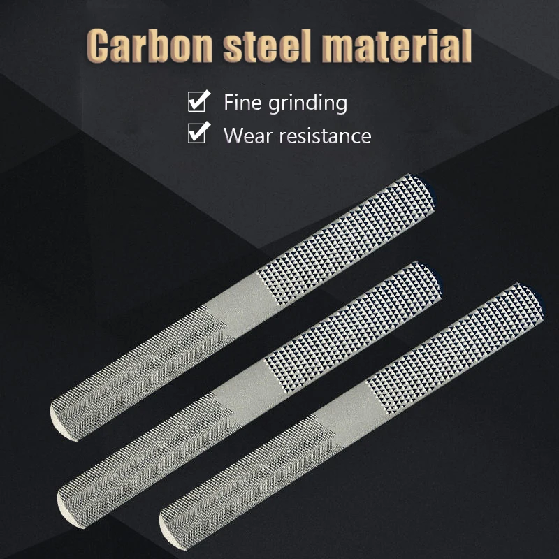 1Pc 4 IN 1 Wood Carving Files Rasp Wooden Rotating Burrs File Double-cut Alloy Square Flat Half Round Filling Needle Woodworking