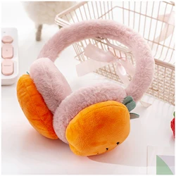Soft Ear Warmers for Women Children Comfortable Plush Fleece Pineapple Earmuffs Suitable for Most Head Circumference