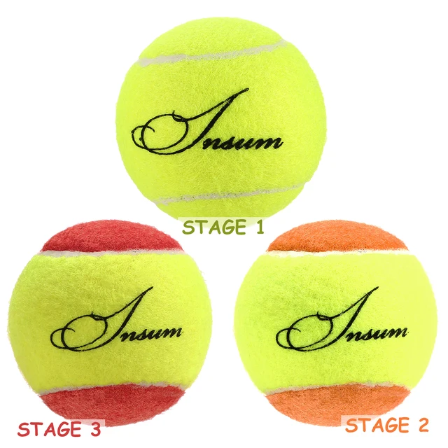 insum Junior Kids Tennis Balls Felt for Beginner Teen Red Orange Green,25%,50%,75% Slower Speed Low Compression Tennis Ball for insum Junior Kids Tennis Balls Felt for Beginner Teen Red Orange Green,25%,50%,75% Slower Speed Low Compression Tennis Ball for
