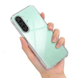 Crystal Clear Silicone Soft Case - Shockproof TPU Slim Back Cover for Galaxy A57
