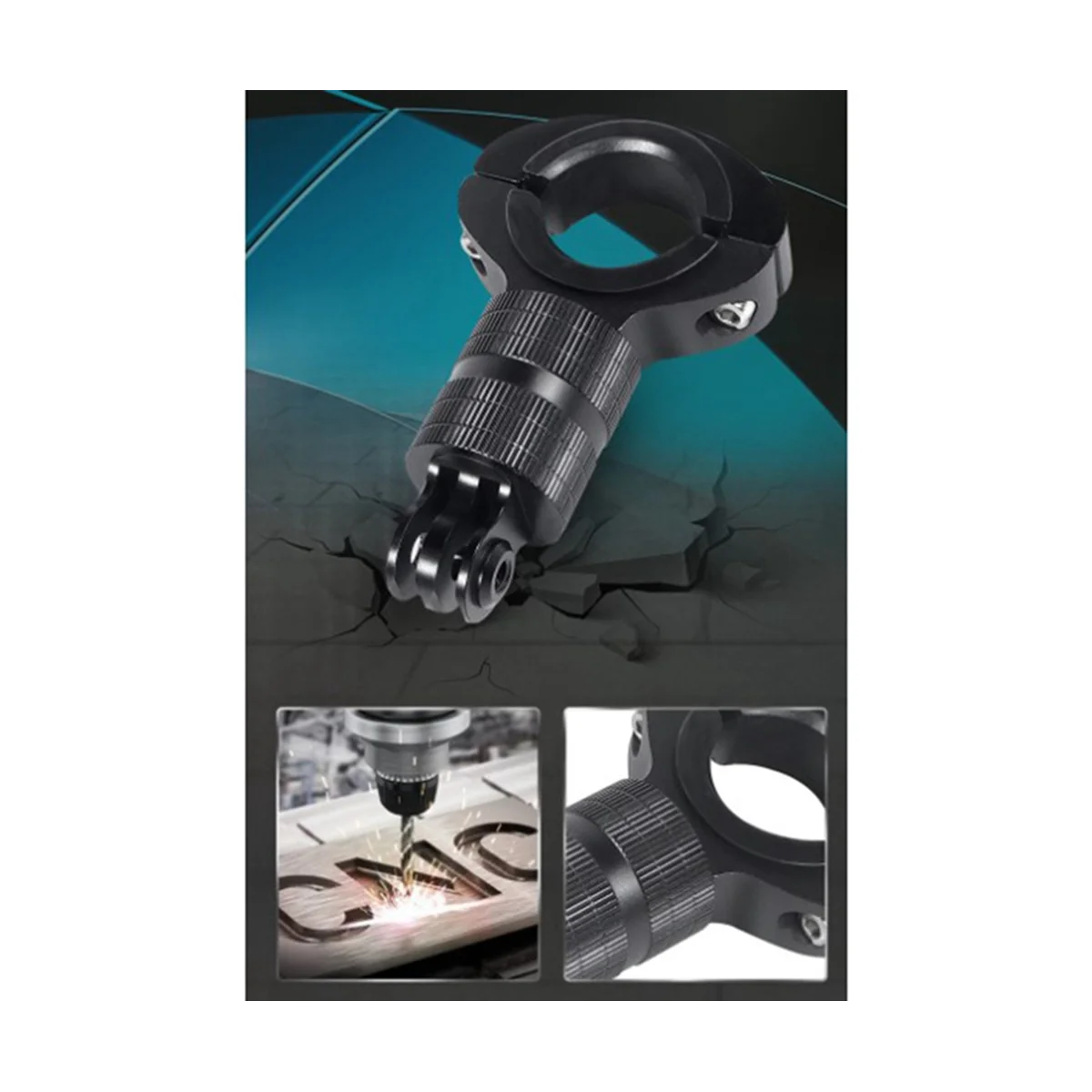 

Suitable for Gop11 Camera 360° Rotating Clip Damping Anti-Vibration Regulating Pipe Diameter Bicycle Fixed Clip,B