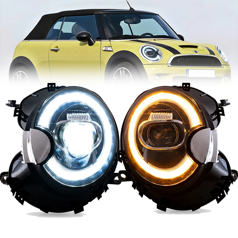 BMW 미니 쿠퍼 R56, R57, R58 용 LED 헤드라이트, 2007 2013 플러그 앤 플레이, 자동차 액세서리