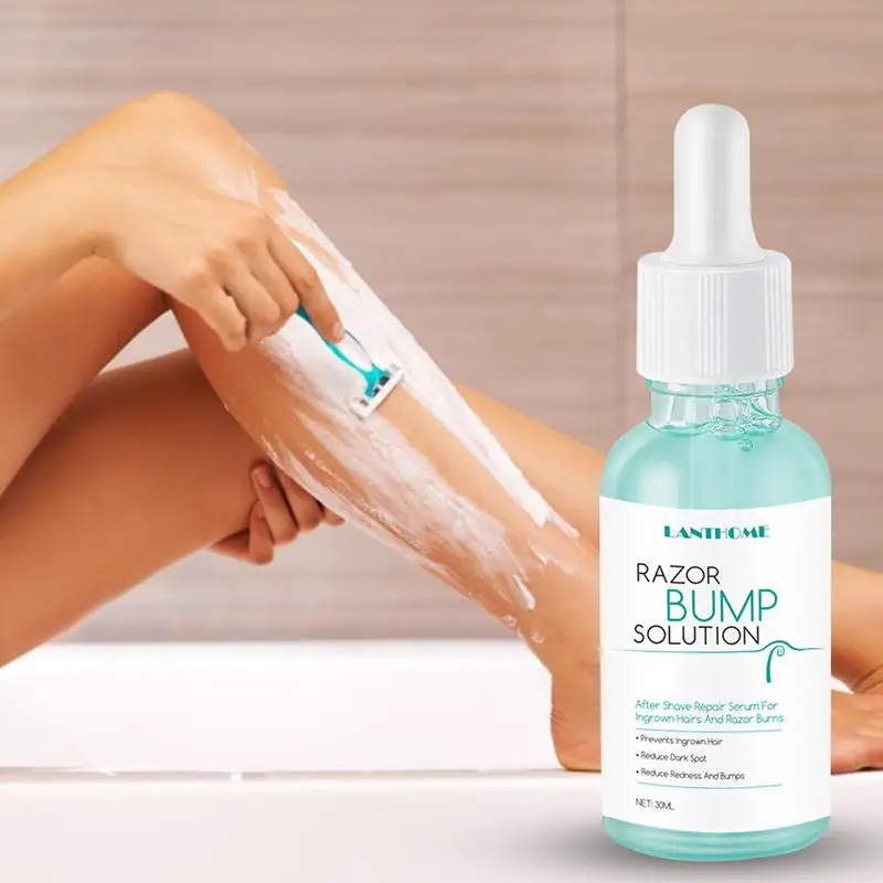 30ml Razor Bump Stopper Prevent Ingrown Hair Mild Serum Reduce Redness Smooth&Repair Skin After Shaving&Waxing Skin images - 6