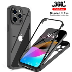 Ultra - Durable 360 Full Body Shockproof Protective Case Cover - iPhone xs Max (Black)
