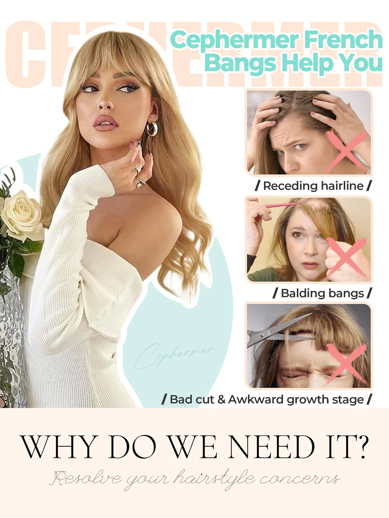 Synthetic Brown Black Clip In Fringe For Daily Wear