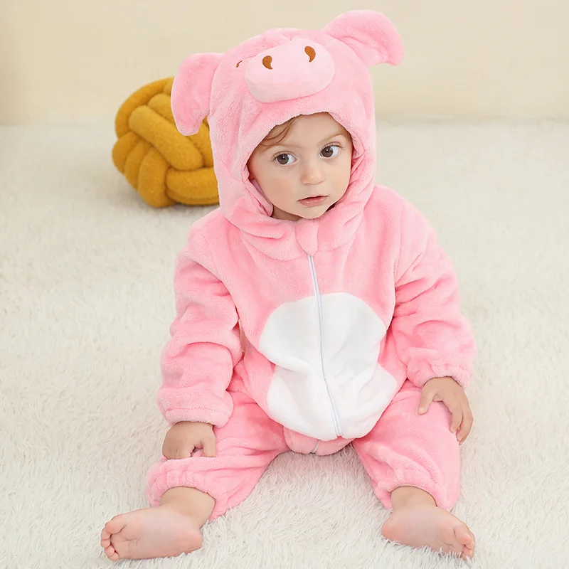 thumbnail image 1 of Lindos disfraces de Cosplay de mono, tigre y dinosaurio, mono de animales para niños y niñas, mamelucos para bebés, ropa para bebés, pijamas para niños Kigurumi, 1 of 5