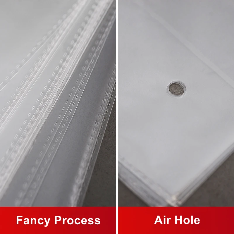 100Pcs/Lot 5Wires OPP Bag Transparent Home Travel Book Storage Favors Small Toy Gift Packaging Self Seal Plastic Bags Air Hole 6