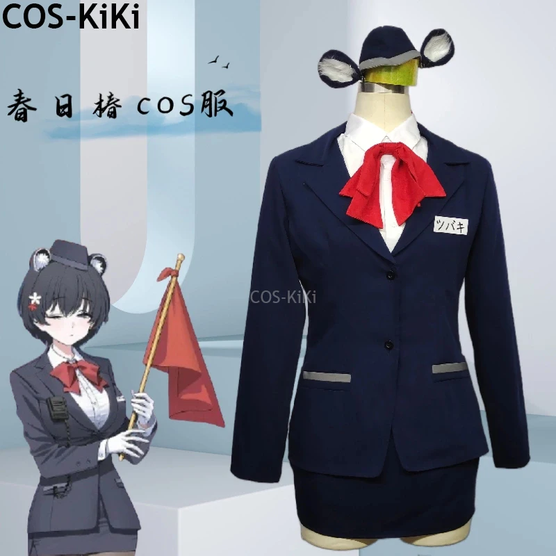 

COS-KiKi Blue Archive Hasuga Tubaki Game Suit Nifty Lovely Uniform Cosplay Costume Halloween Carnival Party Role Play Outfit