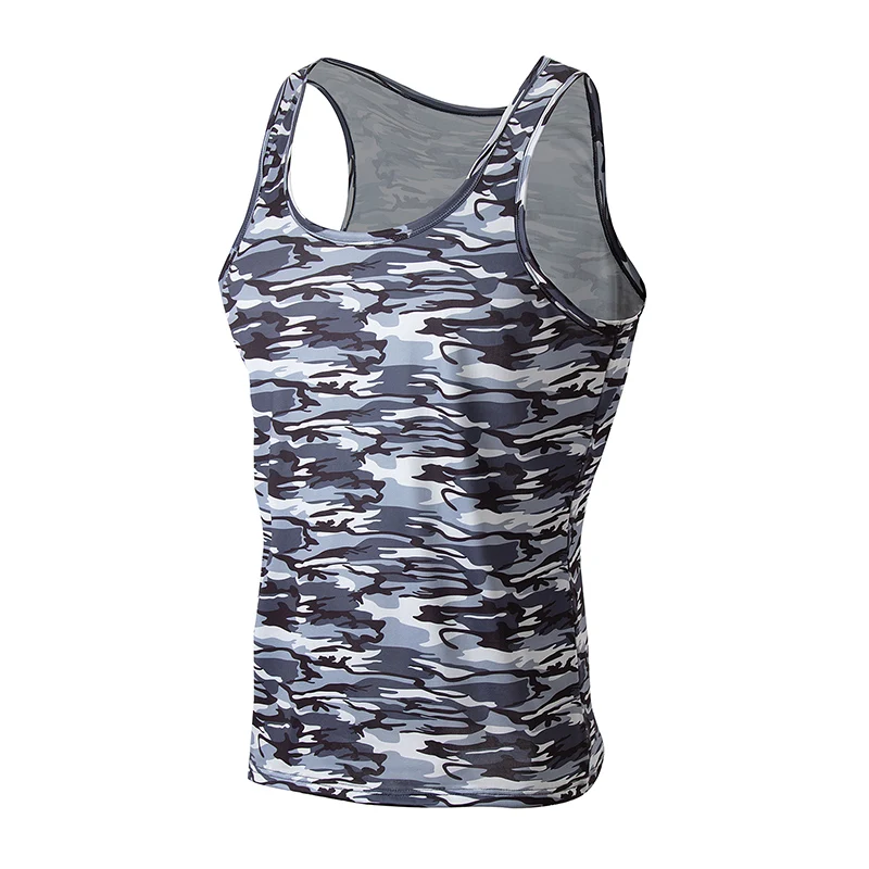 1/3/4 Pcs Men's Summer Multicolor Camouflage Combination Vest Teenagers Plus Size Sports Fitness Running Jacket Joker Stripe T