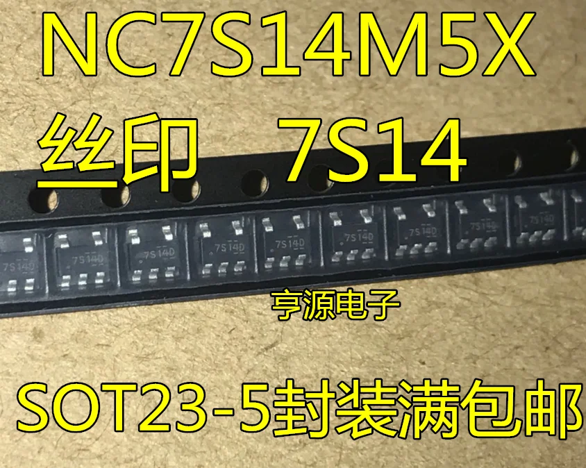 

10 шт. 100% оригинальный новый NC7S14M5X Silkscreen 7S14D 7S14B SOT23-5