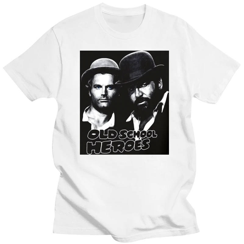 T-Shirt Grau Anthrazit Grau Bud Spencer Terence Hill T-Shirt Tmc5000 Magliette Di Qualità Da Uomo Stampa Manica Corta O Collo Tshirt